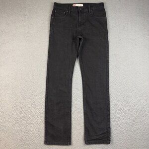 Levi's 511 Jeans 18 Reg 29x29 Slim Straight Leg Cotton Blend Modern Black Denim
